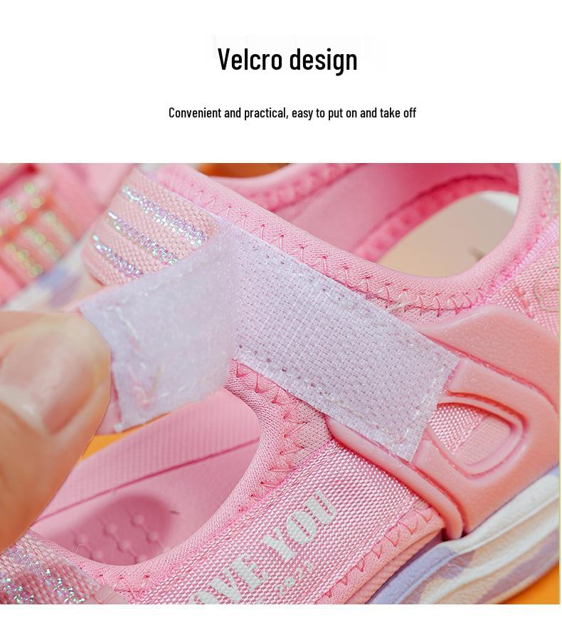 Sommarsandaler för flickor - Nyheter: Mjuk Sula, Halkfria Sport- & Prinsessmodeller för Barn, Öppen Tå Strandskor