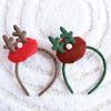 Christmas Deer Headband With Glitter Antlers For Holiday Party Decor And Celebrations