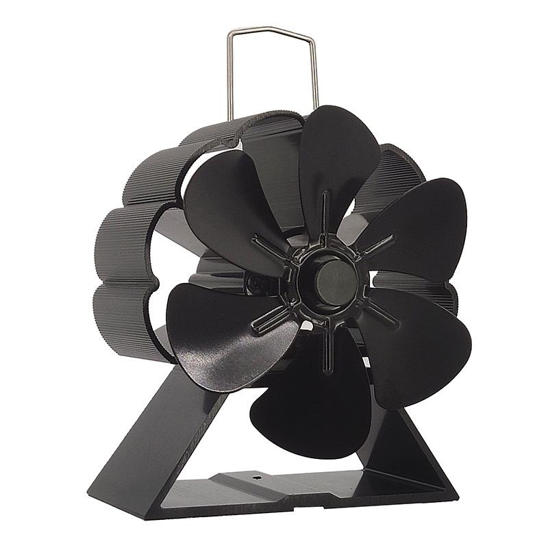 6 Blades Mini Fireplace Fan Heat Powered Stove Fan Wood Log Burner Eco Quiet Energy Saving Heater Home Efficient Heat Distribute
