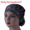 Womens Double Layer Turban Hat With Embroidery And Lace For Summer And Winter