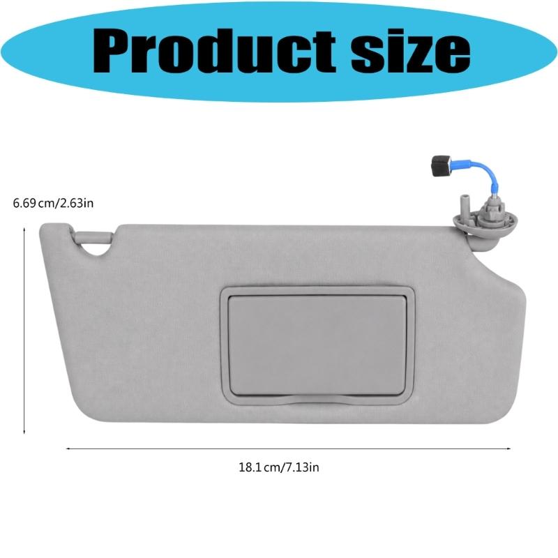 Direct Fit Interior Sun Visors Panel Assembly 83280TG7A12ZA, Gray Mirror Cover,83280TG7A12ZB Repair Part