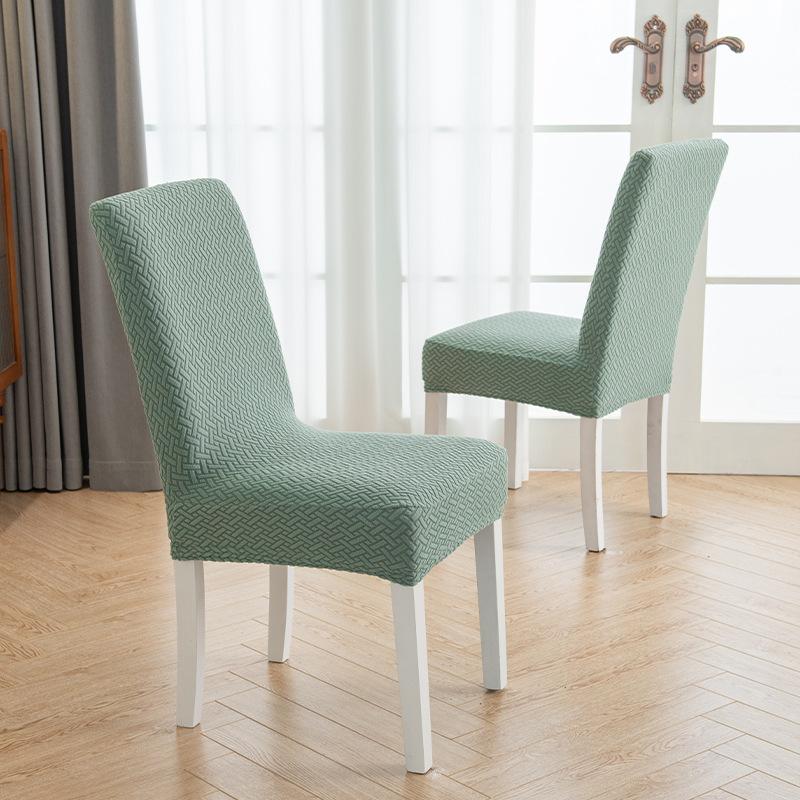 Żakardowy Polar Pogrubiony Jednoczęściowy Elastyczny Hotel Restauracja Pokrowiec na Krzesło Restauracyjne Odporny na Zabrudzenia Pokrowiec na Stołek Pokrowiec na Krzesło