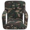 Adjustable Floor Chair with Armrests 5 Position Reclining Backrest Fabric