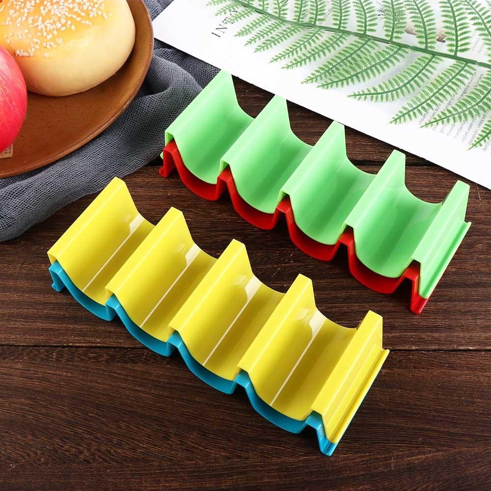 Mexikanisches Essen Robuste Kunststoff Wellenförmige Küchenwerkzeuge Taco-Halter Taco-Schalenständer Tortilla-Ablage