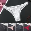 Pánské Tanga Kalhotky U Konvexní Prodyšné Elastické Průhledné Ultra-měkké Protiskluzové Nízký Pas Pružné Spodní Prádlo pro Vnitřní Nošení