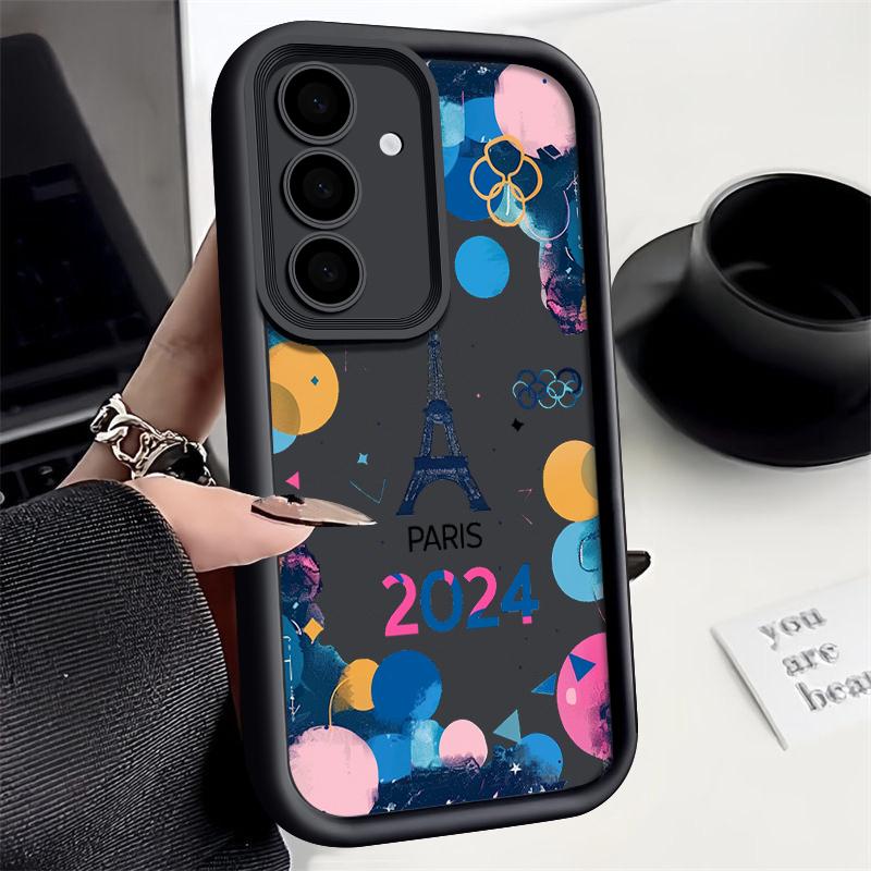 

Для Samsung S24 S22 Ultra Plus S23 S21 S20 Fe A55 A54 A53 A52 A34 A35 A15 5g противоударный Мягкий защитный чехол из ТПУ с олимпийским рисунком в стиле фэнтези Samsung S24 чёрный