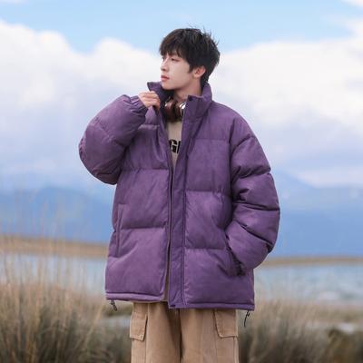 Winter Couple's Cotton Coat, Thickened and Warm, Men's Casual, Loose and Versatile Stand-up Collar Cotton Coat