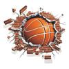 3D Broken Wall Basketball Boys Bedroom Porch Home Beautification Wall Stickers