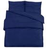 vidaXL Bettwäsche-Set Marineblau 140x200 cm Leichte Mikrofaser