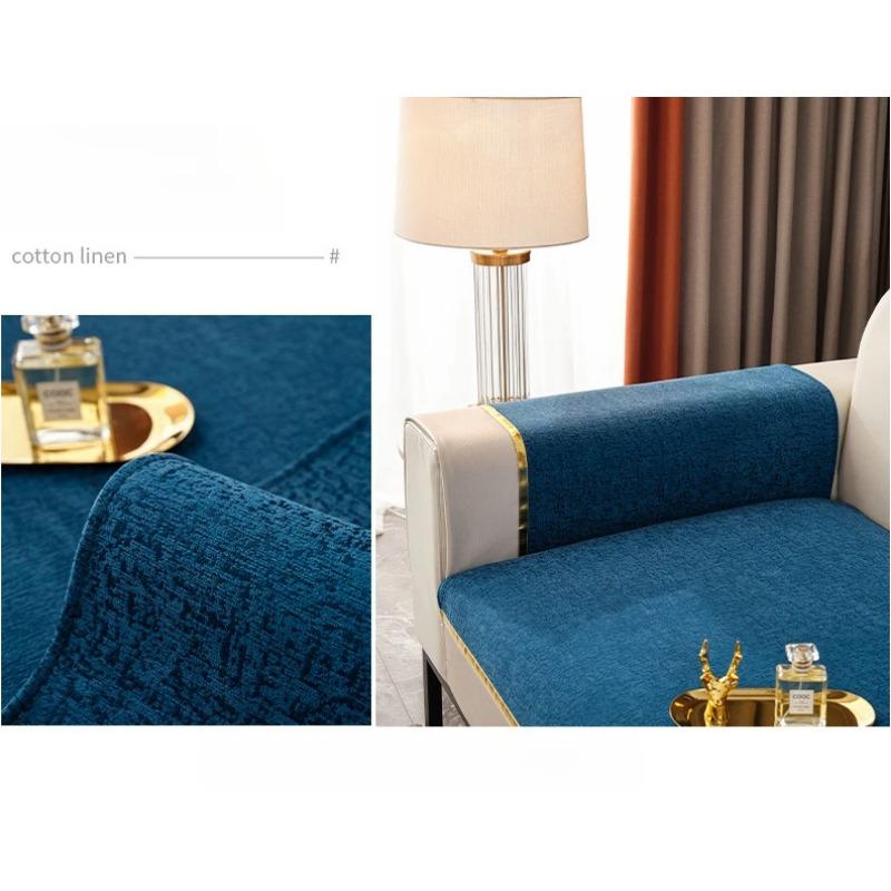 Thickened Fabric Sofa Cover I Shape Slipcover Seat Sofa Towel Dust Cover Towel Couches for Living Room Decor Chair Mat 3 Seater