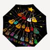 Guitar Christmas Tree- Automatic Umbrella,Suitable for Men and Women, Outdoor Accessories, Suitable for Birthdays 1013b