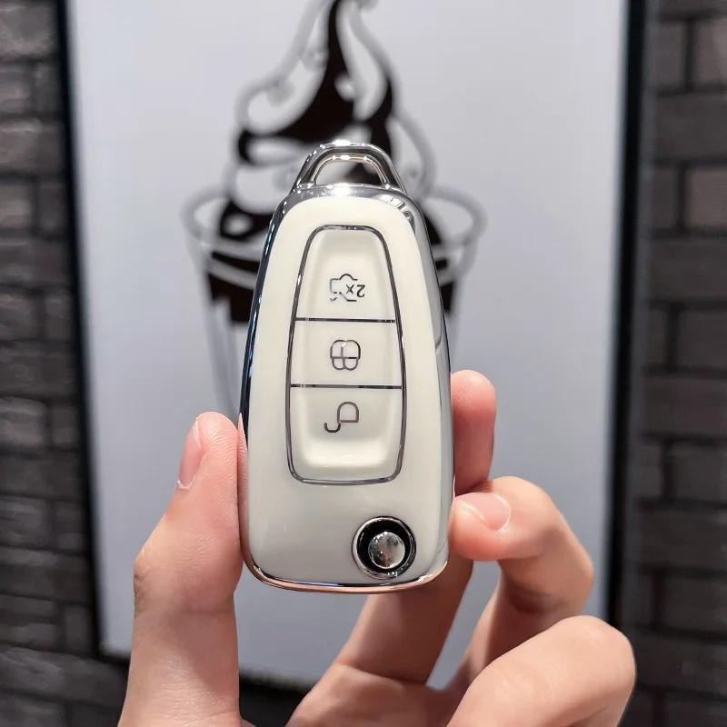 Tpu Housing Remote Fit For Ford Fiesta Focus 3 4 Mondeo Ecosport Kuga Focus St Auto Smart Intelligent Key Fob Cover Case Protector Auto Accessories