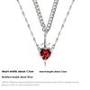 Heart and Sword Couples Necklace Trendy Matching Sword Through Heart Necklace Set Jewelry Gift for Couples