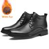 2024 Genuine Leather Men Boots Men Winter All-match Motorcycle Boots Stylish New Male Comfortable Outdoor Shoe