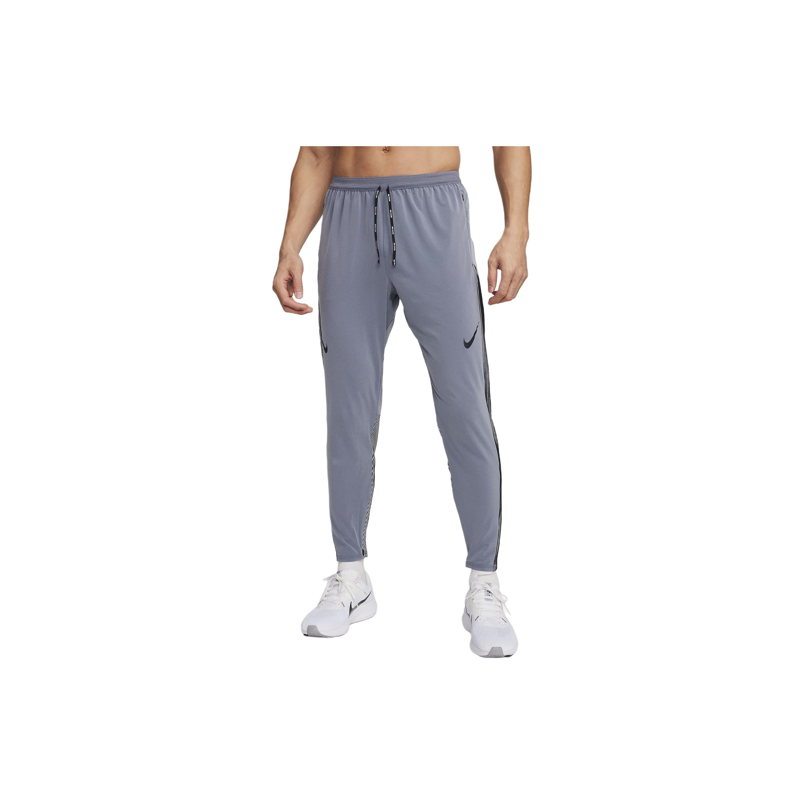 

Nike Aeroswift Logo Striped Cuffed Sports Pants Men bottoms Smoke-Gray FN3361-003 S