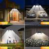2 Pack 179 LED Solar Wall Lamp with Motion Sensor 3 Lighting Modes Waterproof Outdoor Solar Security Floodlight for Patio Garden