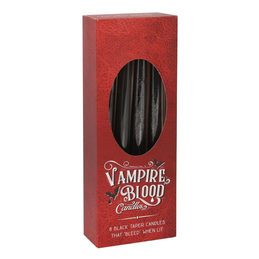 Sdf134195 box of 8 vampire blood taper candles