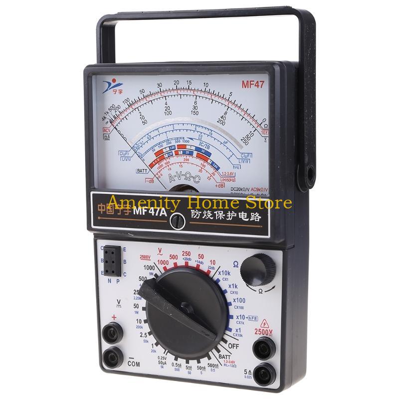 F26C High Accuracy Analog Amperemeter  Ammeter Monitor Volt Pointer Type Mechanical Current Pointer Instrument DC Panel Meter