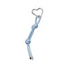 Romantic Heart Shaped Keychain Lightweight PU Leather Cord Alloy Charm Bag Decoration for Couples Friend Gift