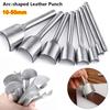 1Pcs Leather Punching Arc-shaped Punch 10-50mm Wallet Edge Trimming Tool  for Belt Strap