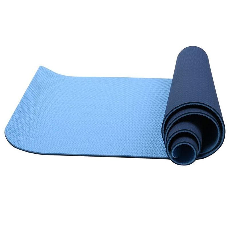 Extra Thick TPE Yoga Mat 6mm Non-Slip Exercise Beginners Women Home Fitness Gym