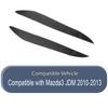 Carbon Fiber Car Headlight Eyelid Eyebrow Cover Trim For Mazda 3 Mazda3 JDM 2010 2011 2012 2013