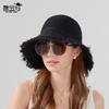 Summer sun hat children versatile fashion fringed big brim straw hat outdoor travel beach seaside sun hat