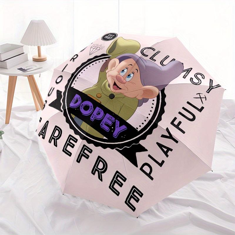 

Disney Dopey Manual Opening and Closing Umbrella - 8-Rib Reinforced Folding Design, Lightweight