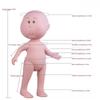 1Pcs Movable Action Figure Body Girls Toy Curly Hair 14Cm Bean Eye Vinyl Doll Dark Skin Dress Up Mia Potato Dolls Children Gift