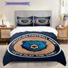 Memphis Grizzlies Bold Fierce Bedding(1 * Duvet Cover + 2 * Pillowcase, Without core)Christmas Birthday Gift Duvet Cover and Pillowcase Bedding Set