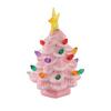 Resin Xmas Tree 4 Inch Colorful Miniature Xmas Tree Figurine Holiday Decoration for Window Yard Display