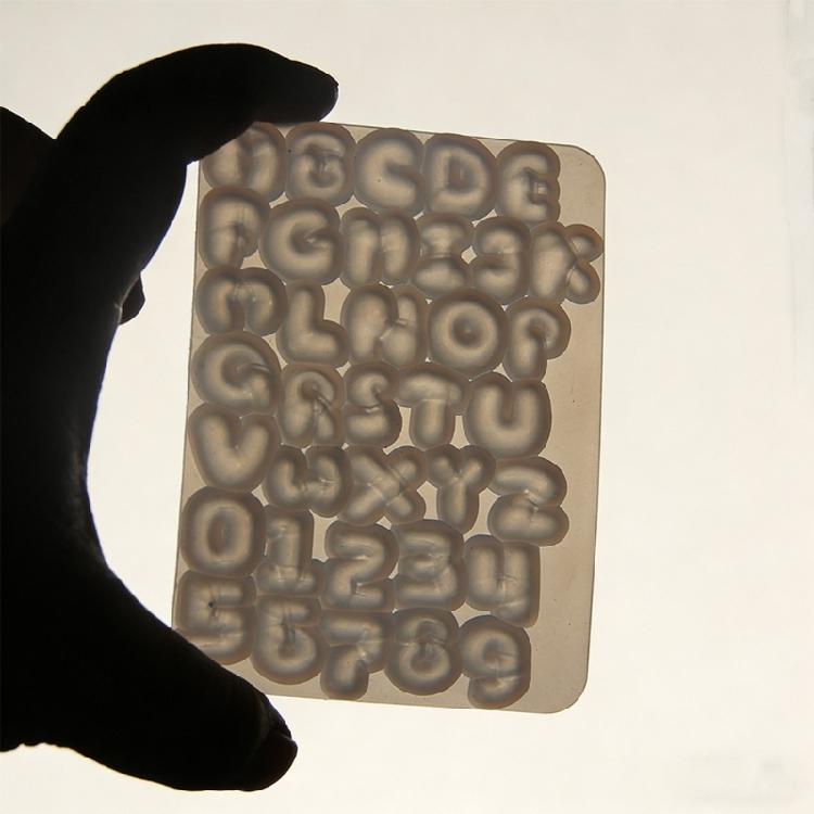 Moldes de Silicona con Letras y Números para Teclado Para Fundición de Resina Encanto de Resina Hecho a Mano Accesorios de Decoración para Teclado