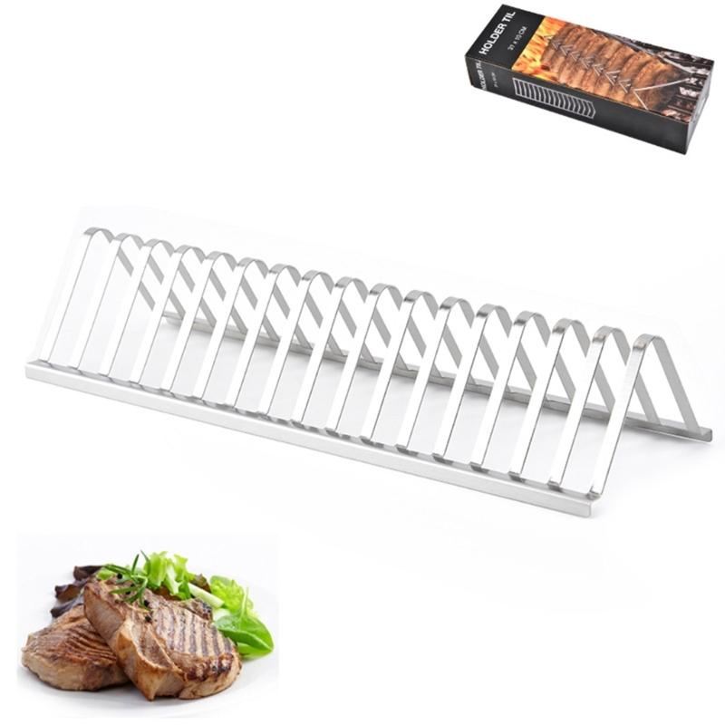 Barbecue Meat Rib Rack Roasting Stand Outdoor BBQ Accessories for Picnic Camping