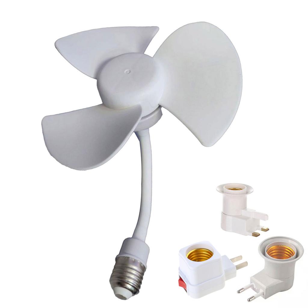 6inch Chandelier Fan E27 Thread Ceiling Fan 360 Degree Adjustment Low Noise Electric Fan 1000RPM Cooling Fan for Indoor