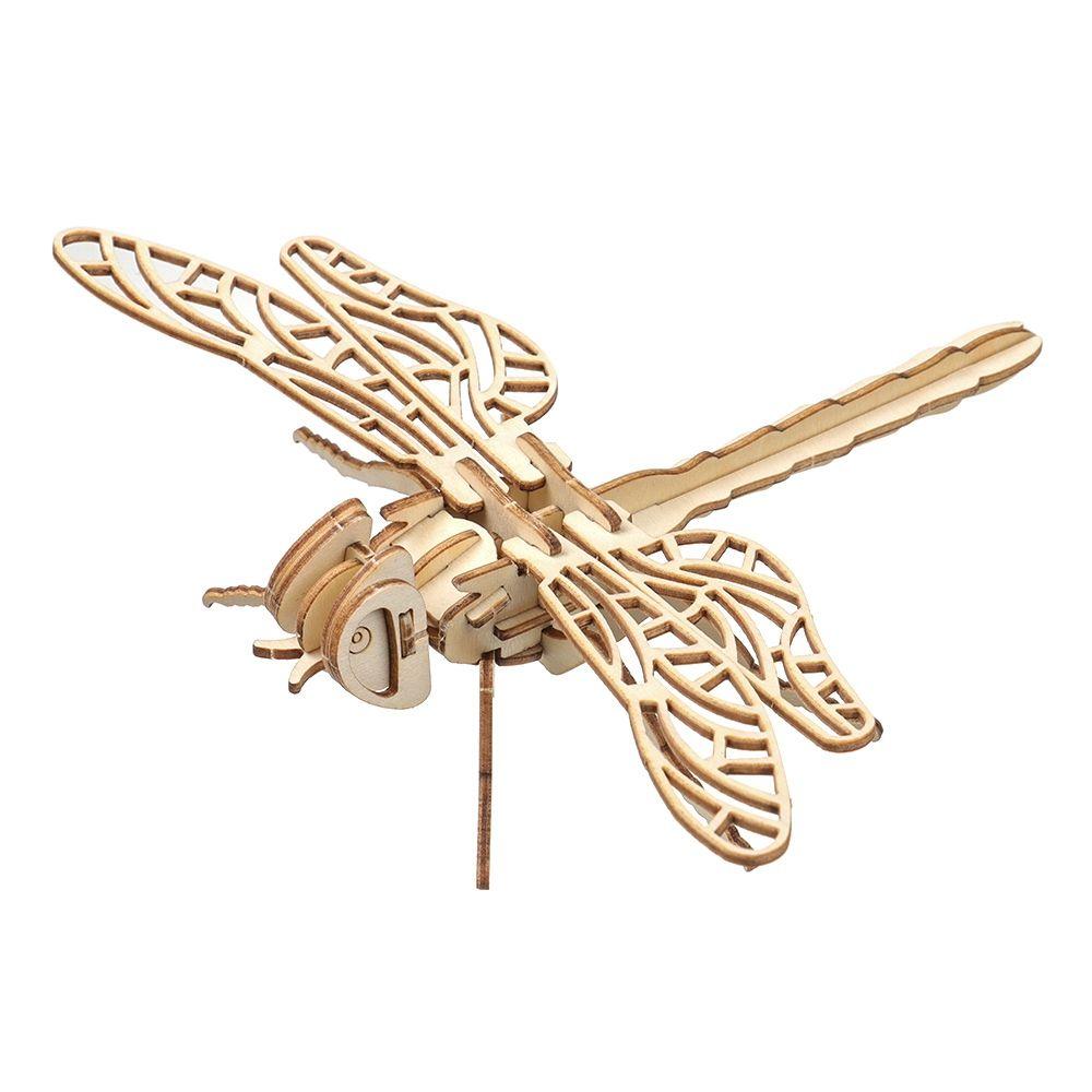 Quality Baby Toy Handmade DIY Jigsaw Board Wooden Puzzle Montessori 3D Puzzle Wood Insect Animal