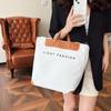 Fashionable Canvas Tote Bag For Women Trendy Large Capacity Shoulder Bag