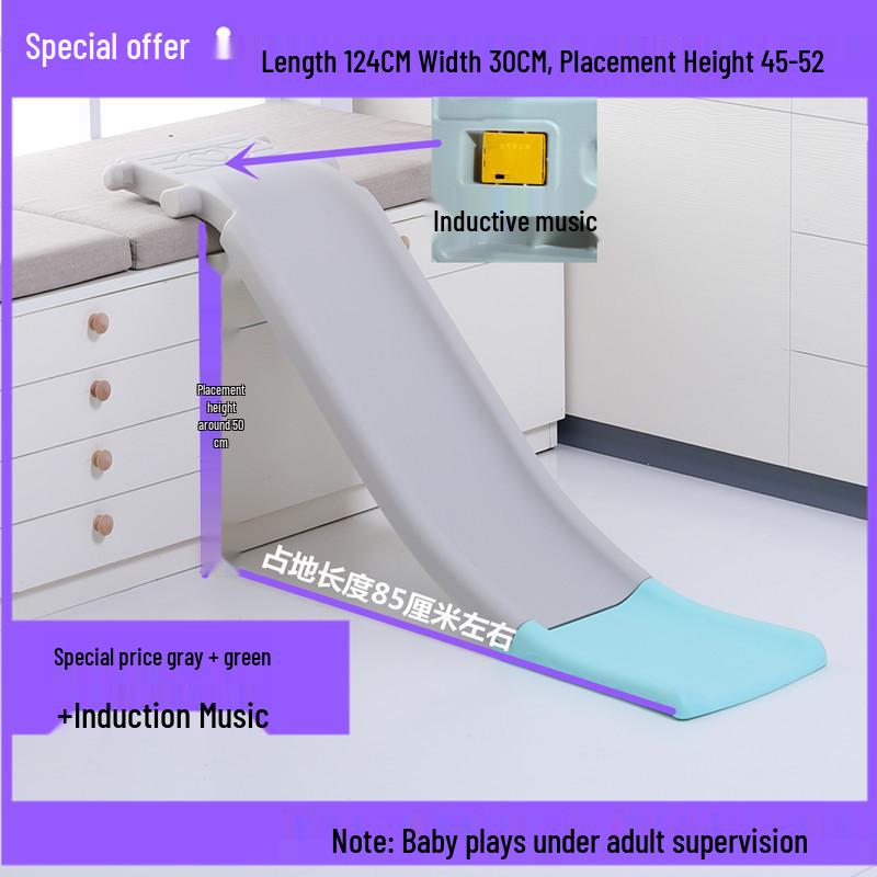 Compact Indoor Toddler Slide: Convertible Sofa or Bedside Toy for Small Spaces