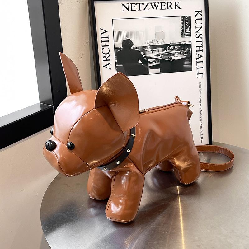 Cute Red French Bucket Bag Female 2025 New Original Personality Doll Animal Bag Messenger Bag Shoulder Small Backpack