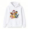 Kids Boys Girls Cartoon Printed Hoodie Cute Puppy Pattern Casual Pullover Sweatshirt For Children Daily Wear