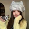 Woolen Hat for Women In Autumn and Winter Large Head Circumference  Small Face  Small Knitted Hat Warm and Cold-proof Baotou Hat