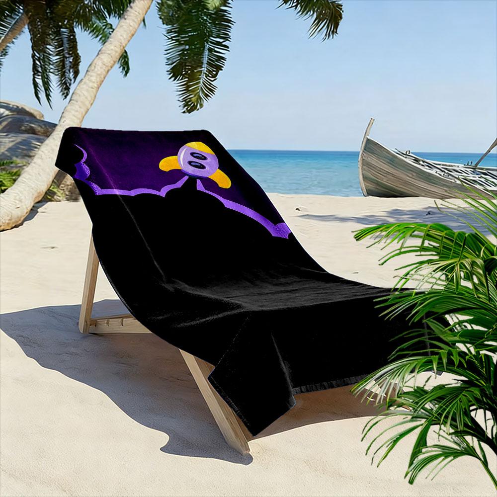 Cosmic rocket adventure soaring Print beach towel, quick drying, suitable for travel, outdoor sports, jogging, the beach and swimming, gift