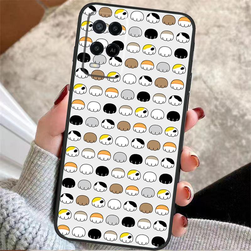 

Cute Funny Cats Paws Pattern Case For Oppo A57 A17 A77 A40 A78 A54 A74 A94 A76 A16 A96 A18 A60 A80 A38 A58 A98 A15 A5 Pro OPPO A18 4G