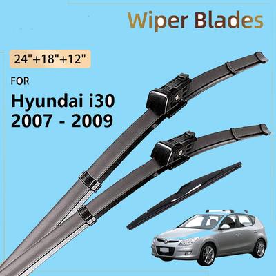 Front Rear Wiper Blades Bodykits For Hyundai I30 2007 - 2010 2008 FD Accessories Car Windshield Windscreen Window Brushes Parts