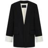 MO&Co. Women's 2024 Autumn Wool Blend New Chinese Style H-Line Blazer