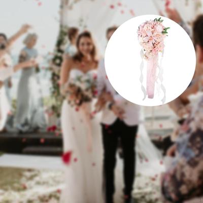 Wedding Bridal Bouquet Hand Flower Arrangements Decor Elegant Toss Artificial Flowers
