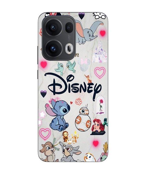 Custodia Maniacase per Oppo Reno 13 Pro 5G con personaggi Disney Stitch, Ariel e Dumbo