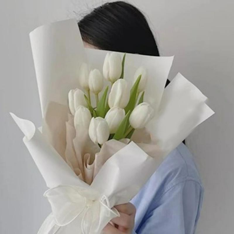 20Pcs Solid Color Wrapping Paper Bouquet Wrapping Paper Gift Wrapping Paper