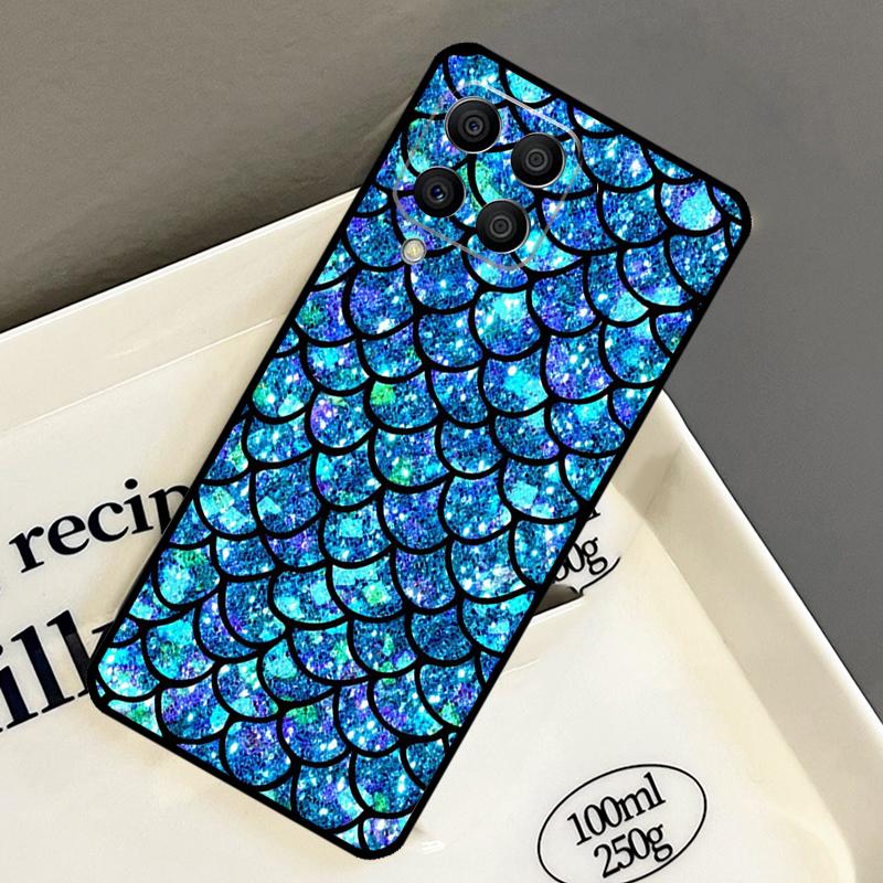 Mermaid Tail Scale Case For Samsung Galaxy M21 M31 M14 M34 M54 M33 M16 M36 M56 M53 M13 M12 M32 M52 M15 M55 M35