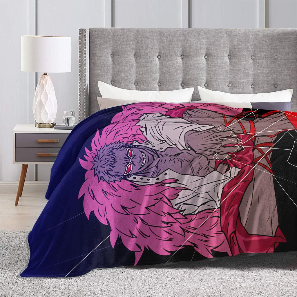 Donquixote Doflamingo Blankets Quality Warm Soft One Pieces Throw Blanket Winter Kids Adult Couch Chair Comfortable Bedspread