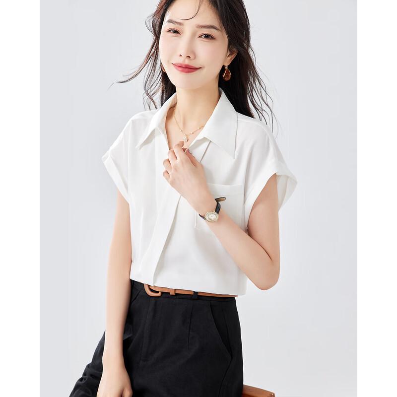 TERRE BLEUE Women's Casual Loose Fit Summer Shirt